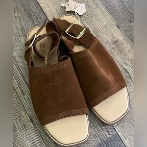 Brown Suede Sandals